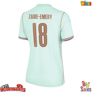 France Warren Zaire-Emery #18 Replica Away Stadium Shirt for Women World Cup 2026 Short Sleeve